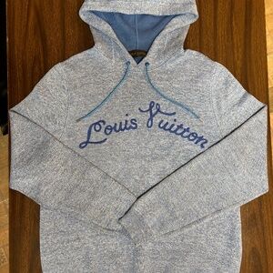 Louis Vuitton Men’s Authentic designer logo hoodie Size XXLarge